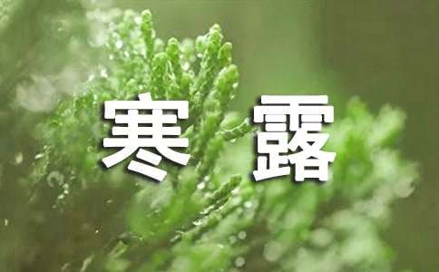 寒露祝福語(yǔ)(15篇)