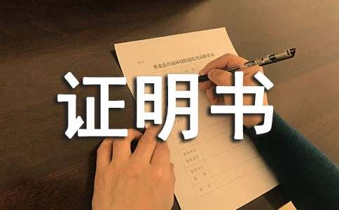 個人收入證明書